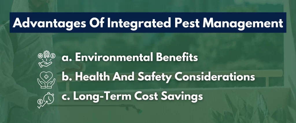 Advantages of Integrated pest management