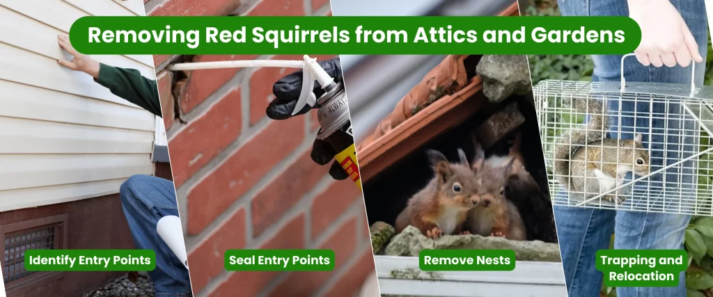 Removing Red Squirrels from Attics and Gardens