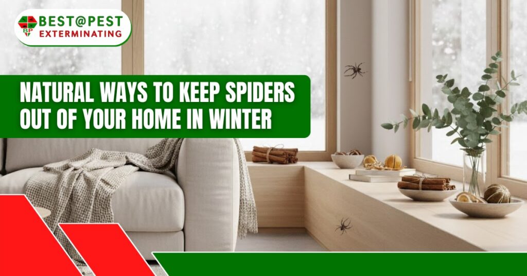 Natural spider prevention methods for keeping spiders out of a home during winter using safe pest control solutions