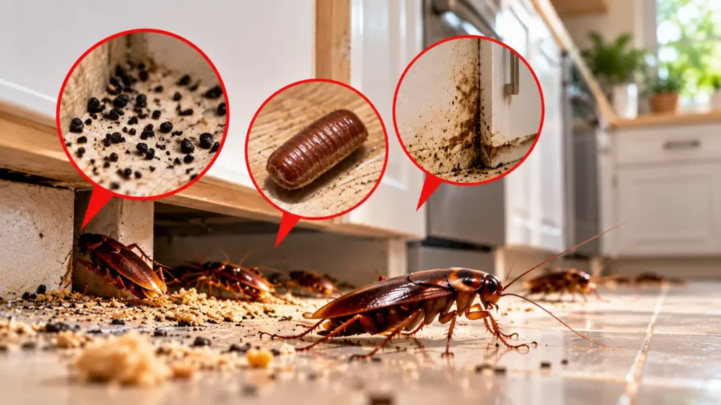 Signs of Cockroach Infestation